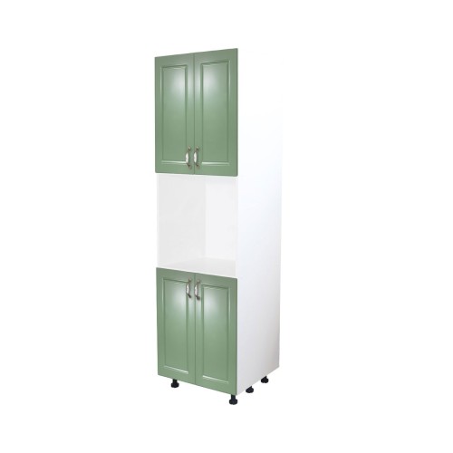 Soldat 60 cu 4 usi cu spatiu cuptor Zebra MDF verde drept